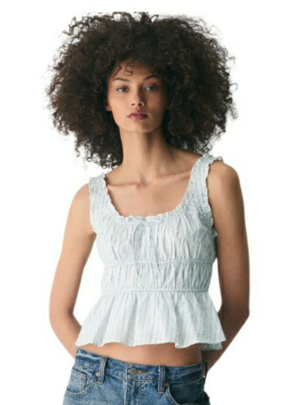 Aritzia Sunday Best Poplin Top- XL